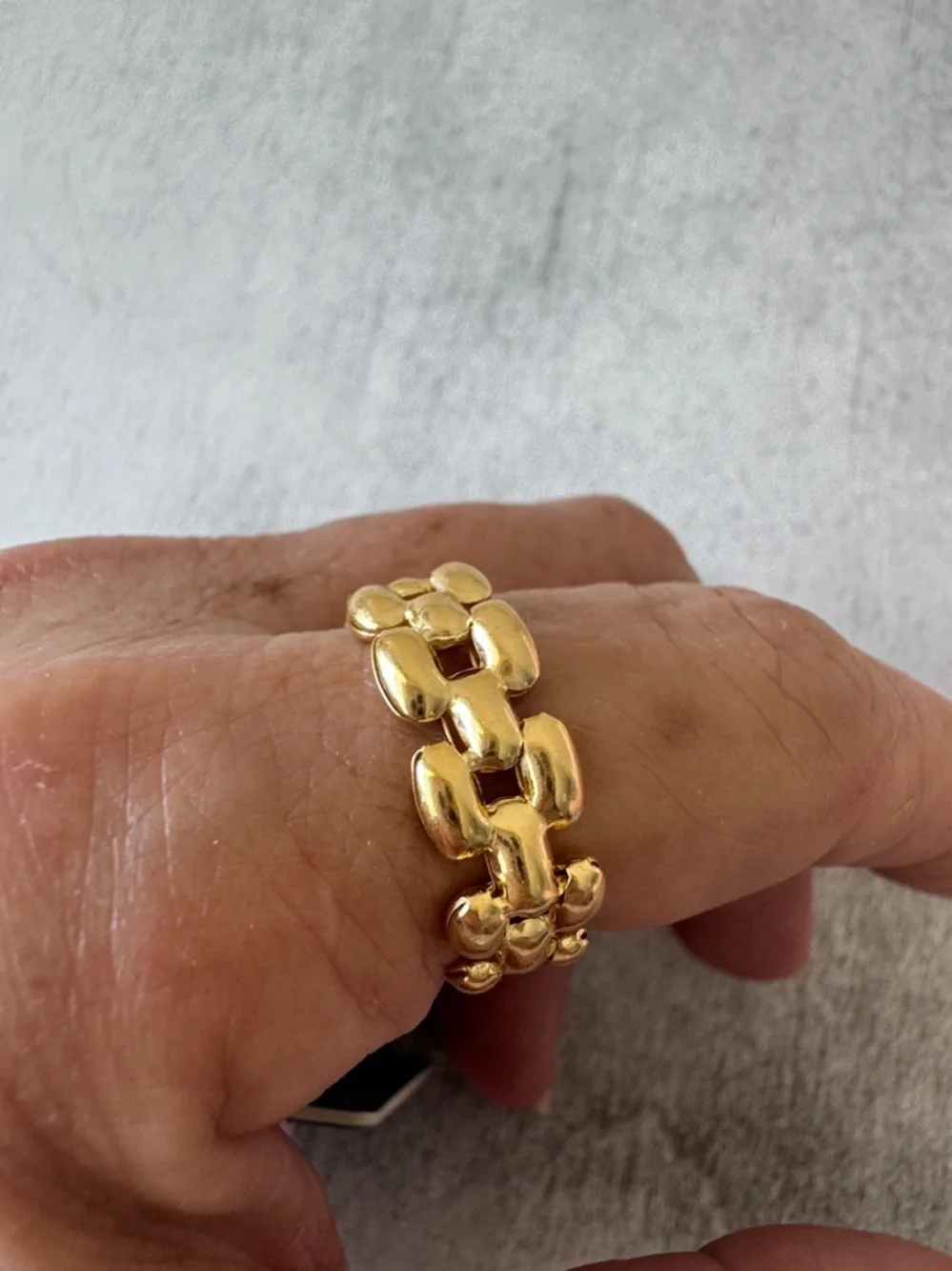 Mia Fiore Gold Plated 925 Sterling Silver Dyadema Panther Flexible Ring Sz.9